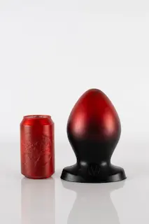 Twisted Beast Ted Demon Blood (Ombre) 12.6″, prémiový silikonový anální kolík 17,5 x 7,4–10 cm