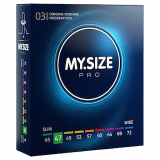 My.Size PRO – kondom na míru – 47 mm (3 ks)
