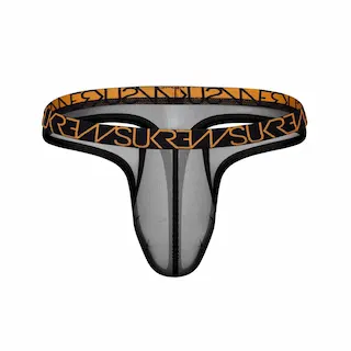 Tanga Sukrew Sheer Low-Rise Thong Shadow Black