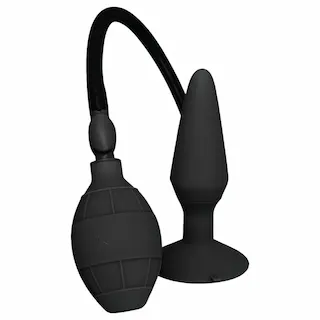 MenzStuff L – nafukovací anální kolík (černý, velký)