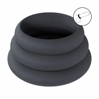 Levelz Wide O Cock Ring Set L/XL/XXL, sada 3 silikonových kroužků na penis