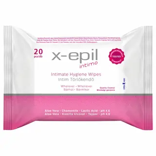 X-Epil Intimo – intim vlhčené ubrousky – 20 ks