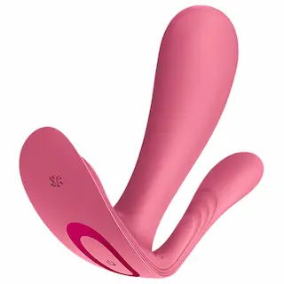 Satisfyer Top Secret+ – nositelný vibrátor na bod G a anální vibrátor (růžový)