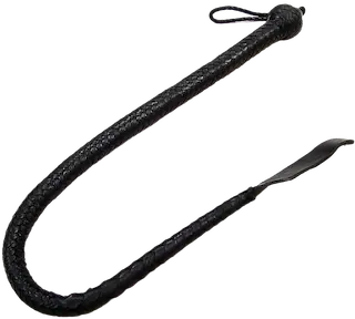 ROUGE Leather Devil Tail Whip (1 Metre Long)