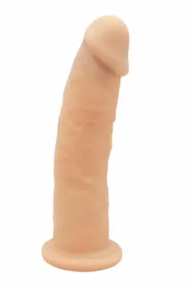 Dream Toys Real Love Premium Silicone Dildo 6 Inch Flesh, termoreaktivní silikonové dildo s přísavkou 15,5 x 3,8 cm