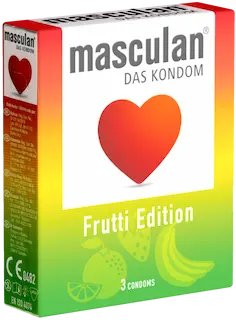 Masculan Single: Frutti Edition, 3 condoms