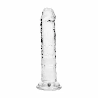 Realrock gelové dildo s přísavkou 13 cm transparentní