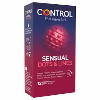 Control – kondomy – vroubkované a tečkované – 12 ks