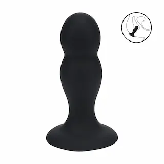Levelz Double Rattle Anal Plug M, silikonové anální kuličky s vnitřní kuličkou 10,5 x 3,4 cm