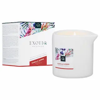 Exotiq – masážní svíčka – vanilka a ambra – 60g