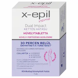 X-Epil Intimo Dual Impact – vaginální tablety – dvojitý účinek – 7 ks