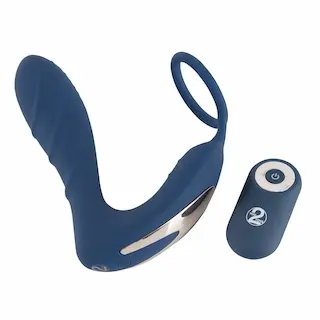Vibrating Prostate Plug with Cock Ring