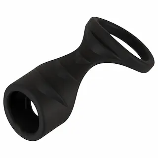 Erecto – erekční kroužek 2v1 – černý