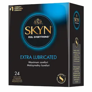 SKYN Extra Lubricated – bezlatexové kondomy extra lubrikované (24 ks)