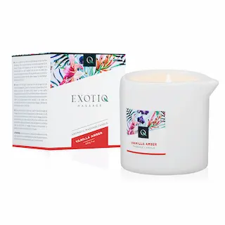 Masážní svíčka Exotiq Vanilla Amber – 200g