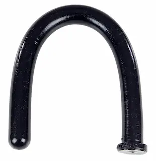 Analconda King Cobra Spitting, dlouhé černé vinylové anální dildo 92 x 5,3 cm