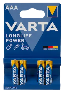 4 Varta AAA Batteries