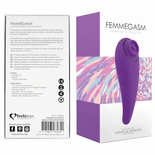 FeelzToys – vibrátor na klitoris 2v1 dobíjecí – fialová