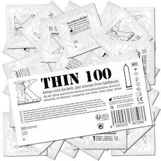 Kondomotheke THIN: 100 sensitive condoms