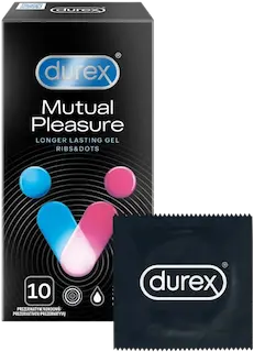 Durex Mutual Pleasure – vroubkované kondomy (10 ks)