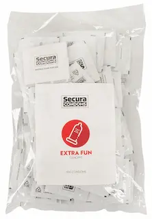 Secura Extra Fun – vroubkované kondomy (100 ks)