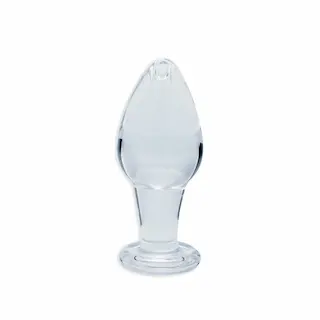 Clarity Utopian Bud, anální kolík z borosilikátového skla 9,5 x 4,2 cm