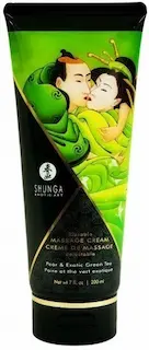 Shunga Masážní krém Relaxing Green Tea (200 ml)