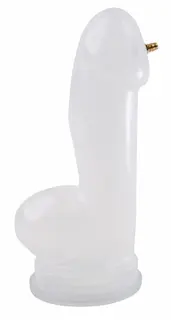 Realistický válec na penis XL transparentní