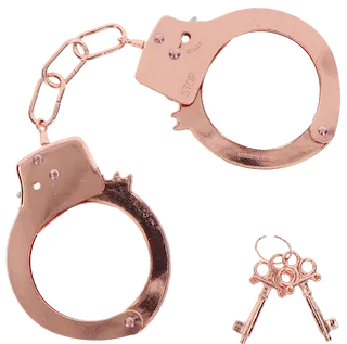 ToyJoy Metal Handcuffs rose gold