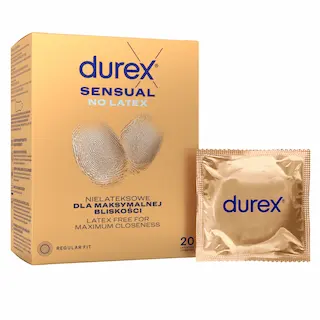 DUREX Sensual No Latex – bezlatexové kondomy (20 ks)