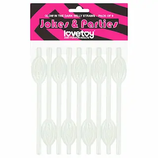 Lovetoy – brčko ve tvaru vaginy – svítící – bílé