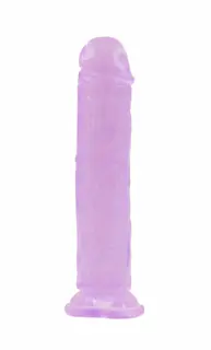 BASIC X Perry gelové dildo s přísavkou fialové