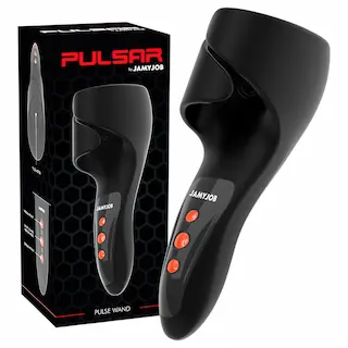 JamyJob – pulzující vibrátor na žalud – černý