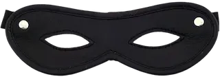 ROUGE Leather Open Eye Mask Black