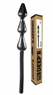DEEP’R Barb, černé dlouhé anální dildo 70 x 8,8 cm