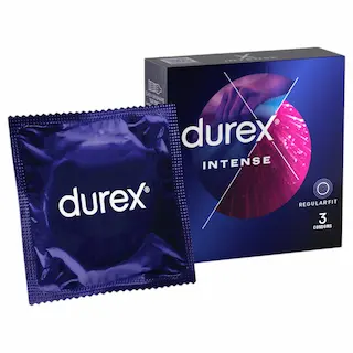 Durex Intense – vroubkovaný a tečkovaný kondom (3 ks)