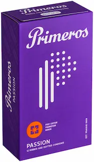 Primeros Passion – vroubkované kondomy (12 ks)