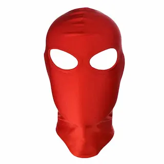 BASIC X maska na obličej s otvory pro oči červená