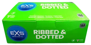 EXS Ribbed and Dotted, 144 pcs