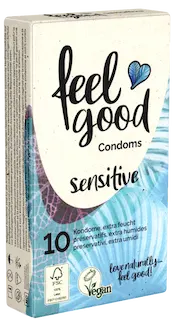 feelgood «sensitive» extra lubricated condoms 10 pcs