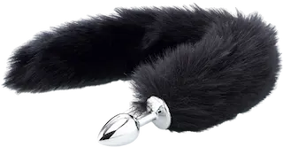 ZENN Deluxe Fluffy Fox Plug – Black
