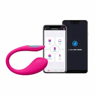 Lovense Lush Mini – Powerful Remote-controlled Wearable G-Spot Egg Vibrator – Pink