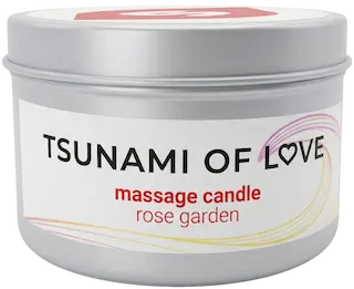 Masážní svíčka Tsunami of Love Rose Garden (100 ml)