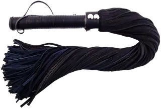 ROUGE Long Suede Flogger Leather Handle Black/Blue