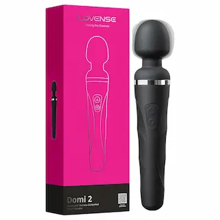 Lovense – Domi 2 Mini Wand Massager Black