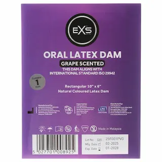 EXS hroznový lízací ubrousek – latexová ochranná rouška (1 ks)