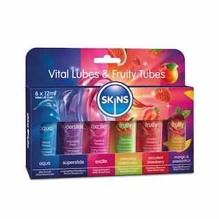 SKINS sada lubrikační gelů 6 x 12 ml