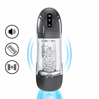 Pumped SonicPull Vibrační masturbátor s podtlakovou stimulací Gun Metal