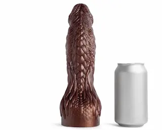 Mr. Hankey’s Toys Dildos & Dragons SM/MD, prémiové silikonové dildo s Vac-U-Lock 26 x 4,5–6,3 cm