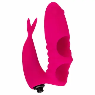 Easytoys – prstový vibrátor 2v1 – růžový